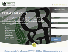 Tablet Screenshot of prepareforcourt.com